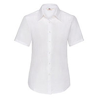 Рубашка женская SHORT SLEEVE OXFORD SHIRT LADY-FIT 130, Белый, S, 650000.30 S
