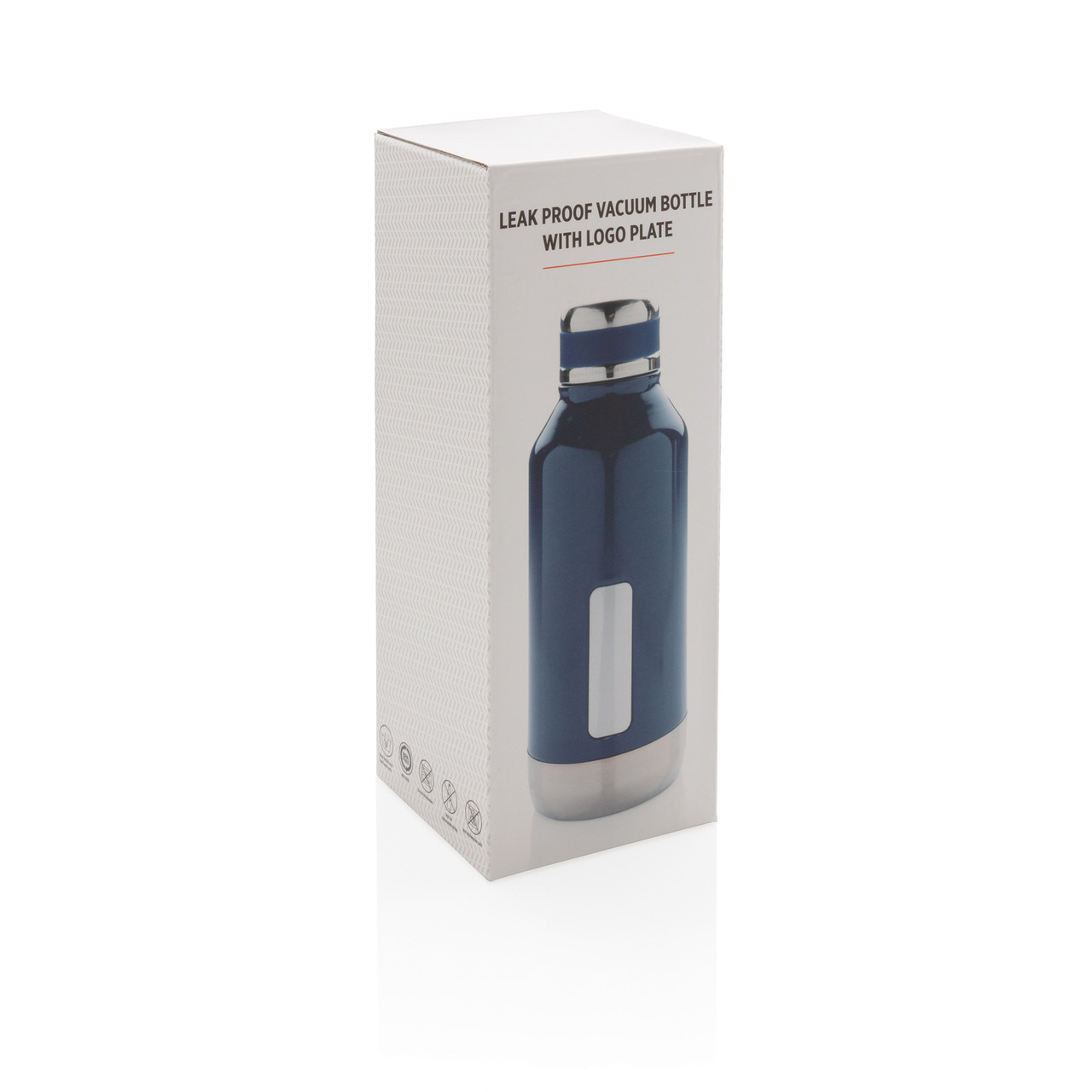Герметичная вакуумная бутылка с шильдиком, синий; , , высота 20,3 см., диаметр 7,5 см., P436.675 - фото 6 - id-p69072975