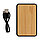 Бамбуковый карманный внешний аккумулятор Fashion, 5000 mAh, черный; , Длина 10,1 см., ширина 6,5 см., высота, фото 4