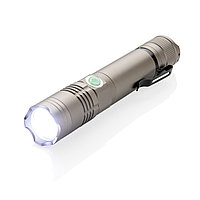 Аккумуляторный фонарь 3W, серый; , , высота 14,2 см., диаметр 2,7 см., P513.591