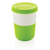 Стакан из PLA для кофе с собой 380 мл, зеленый; , , высота 11,5 см., диаметр 8,6 см., P432.837