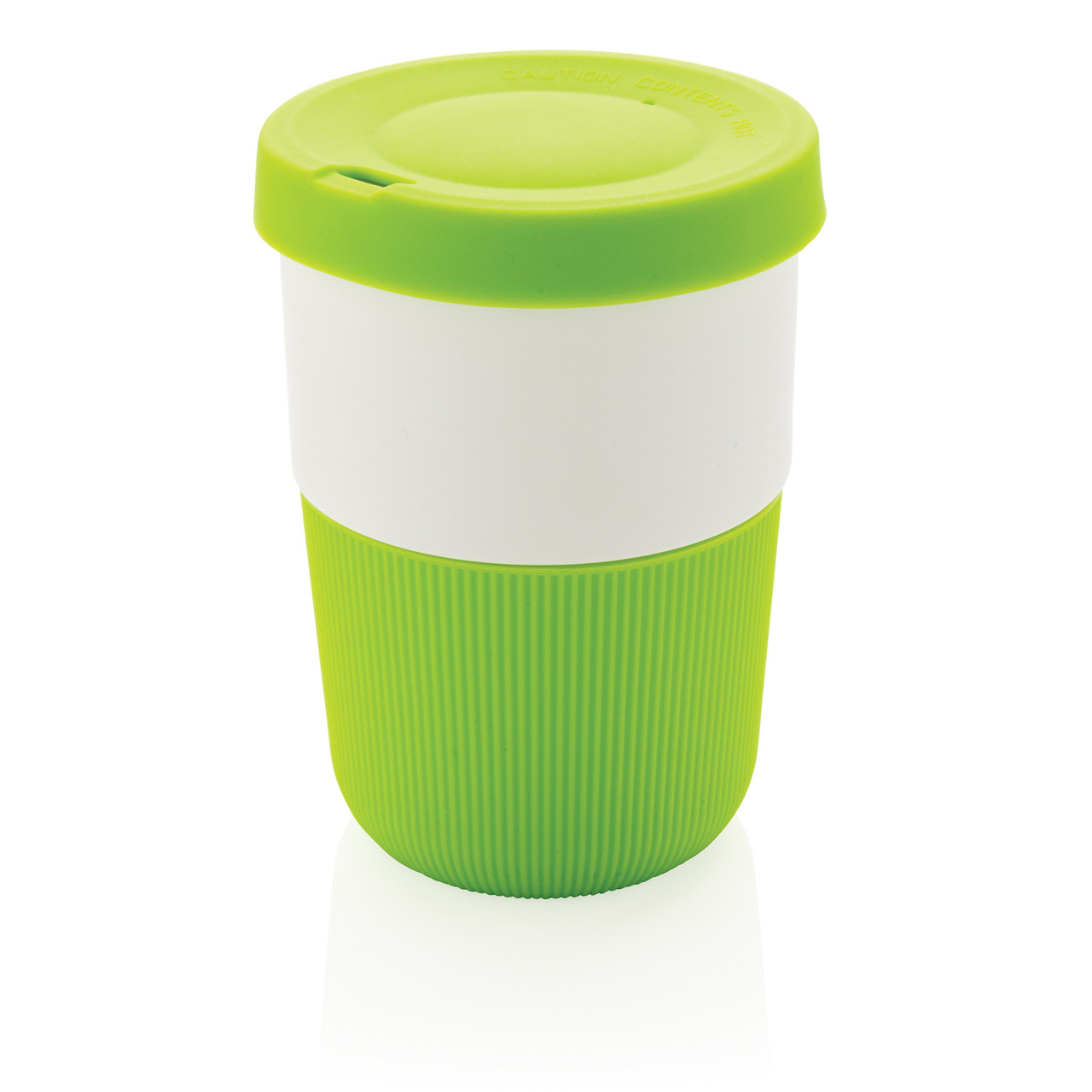 Стакан из PLA для кофе с собой 380 мл, зеленый; , , высота 11,5 см., диаметр 8,6 см., P432.837 - фото 1 - id-p71248333