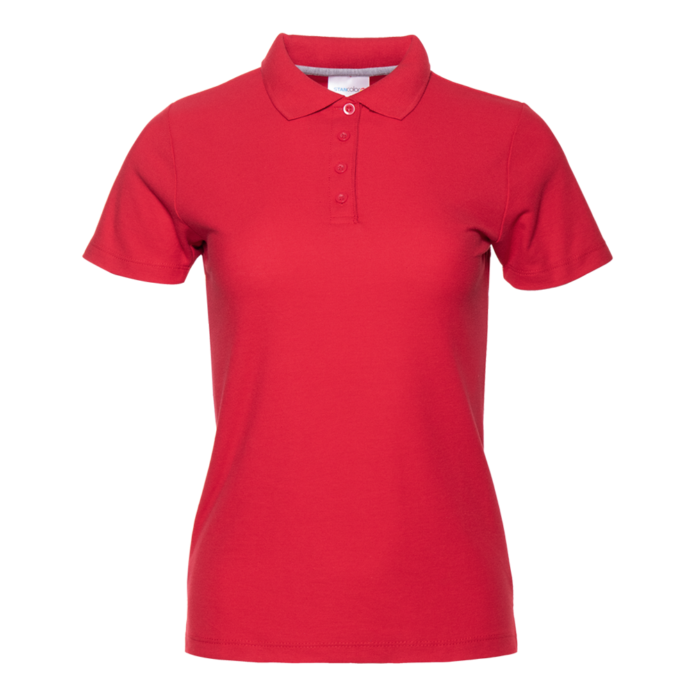 Рубашка поло женская STAN хлопок/полиэстер 185, 04WL, Красный (14) (46/M)