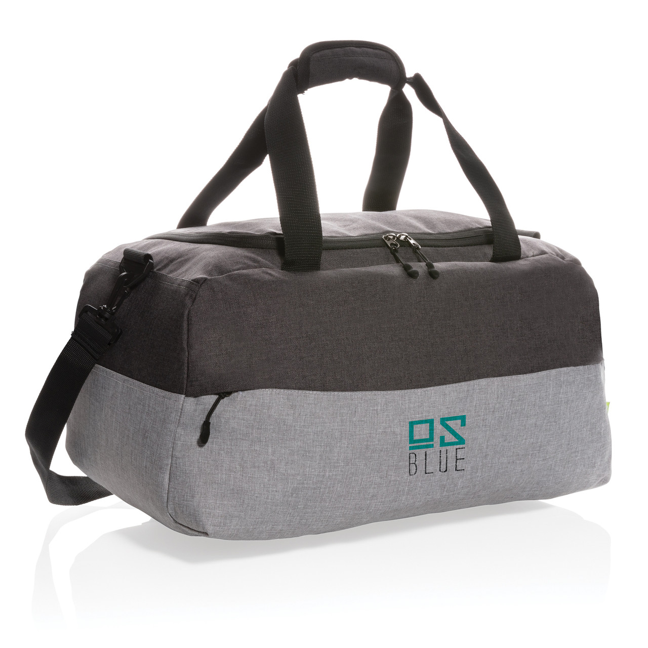 Двухцветная дорожная сумка с RFID из RPET, серый; , Длина 48 см., ширина 24 см., высота 25 см., диаметр 0 см., - фото 7 - id-p71248348