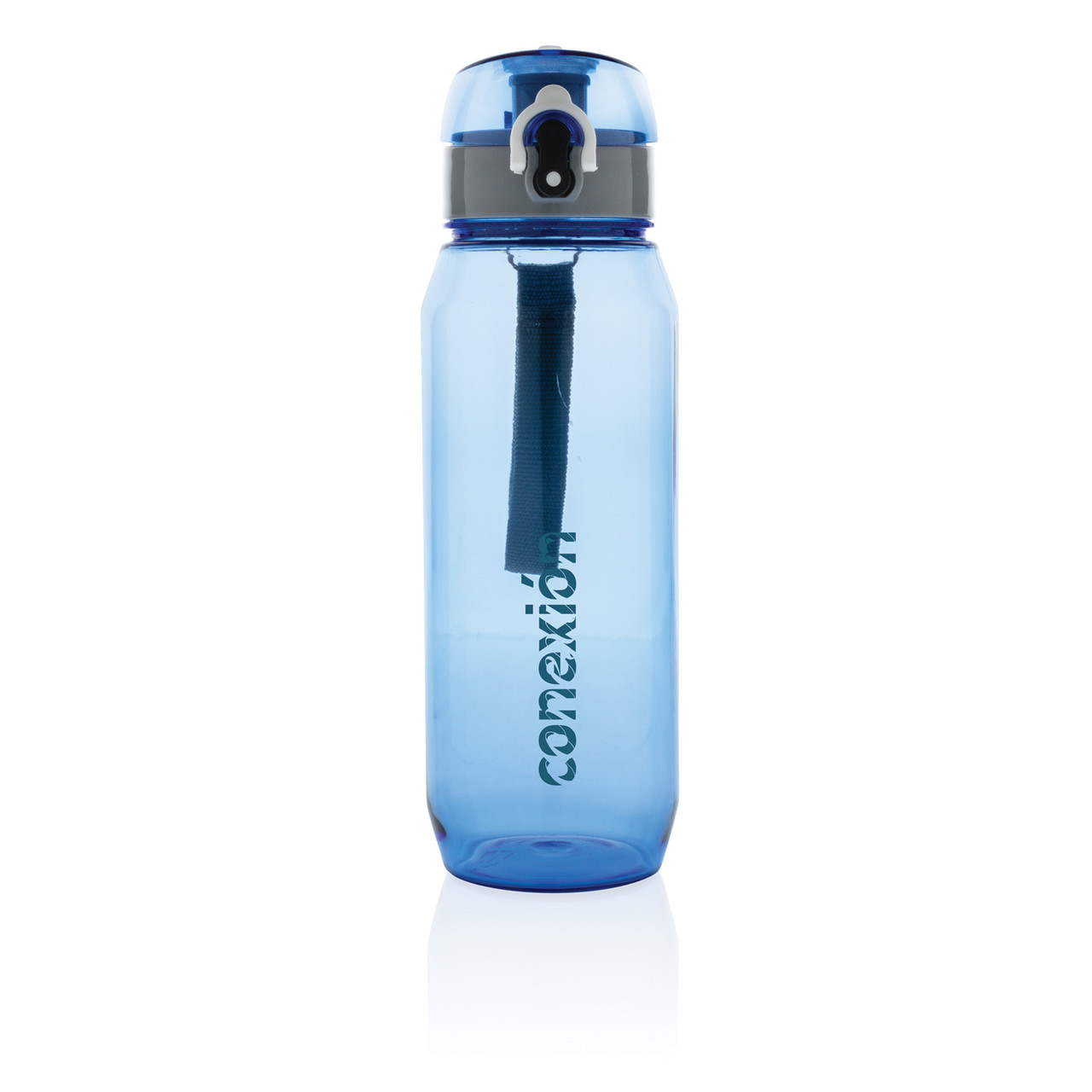 Бутылка для воды Tritan XL, 800 мл, синий; серый, , высота 24,8 см., диаметр 7,8 см., P436.025 - фото 6 - id-p71248350