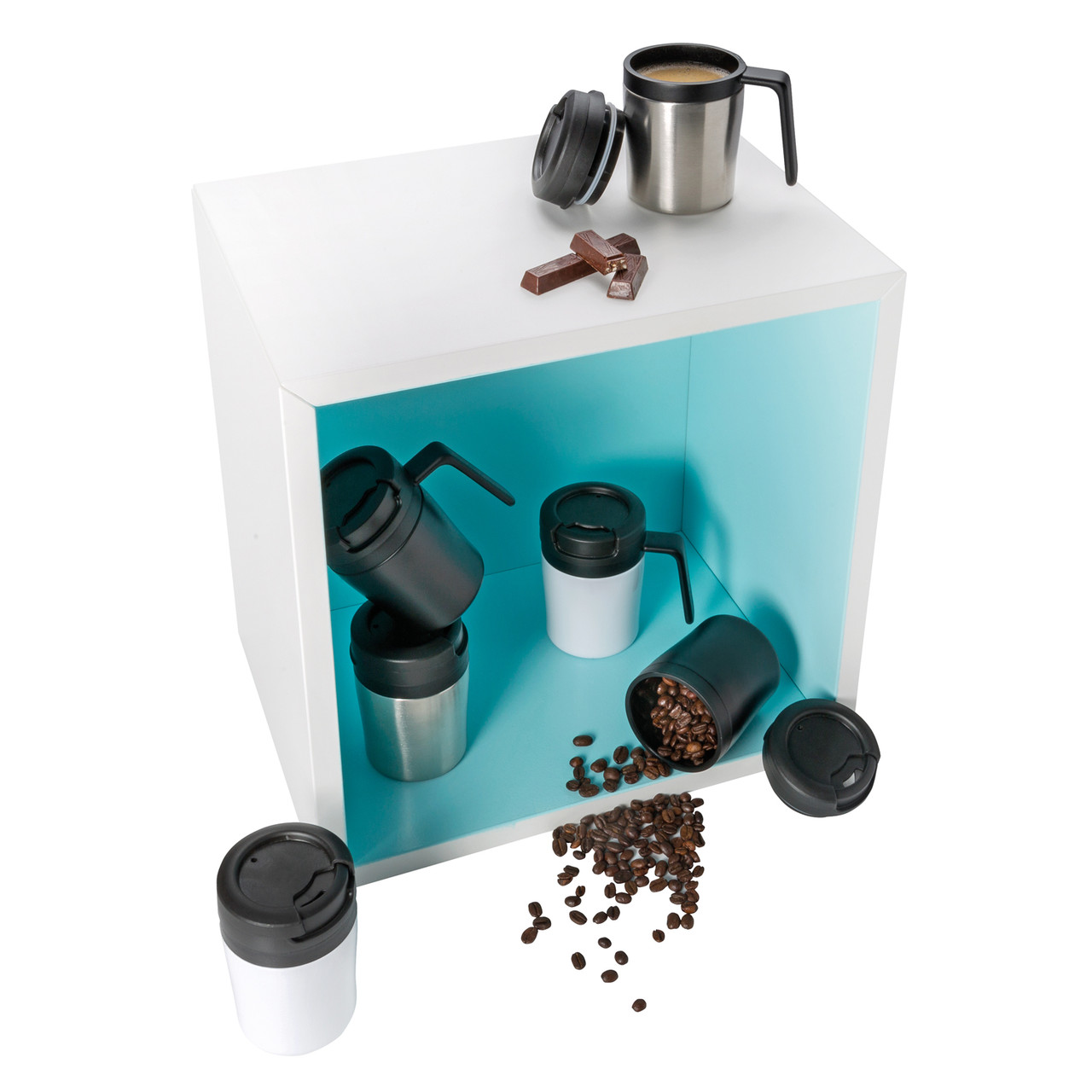 Термокружка Coffee-to-go, белый; , , высота 10 см., диаметр 7 см., P432.943 - фото 10 - id-p69073052