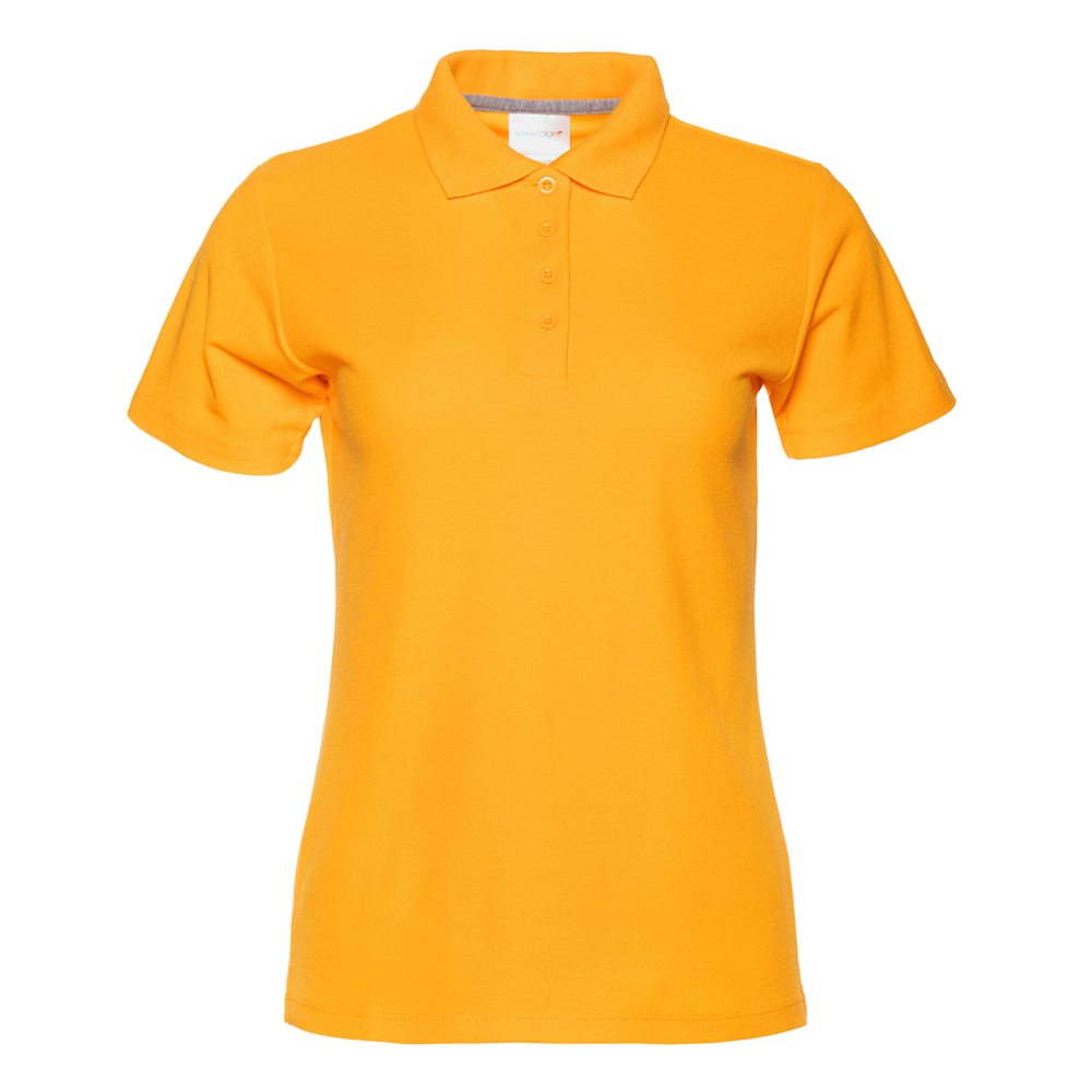 Рубашка поло женская STAN хлопок/полиэстер 185, 04WL, Жёлтый (12) (46/M)