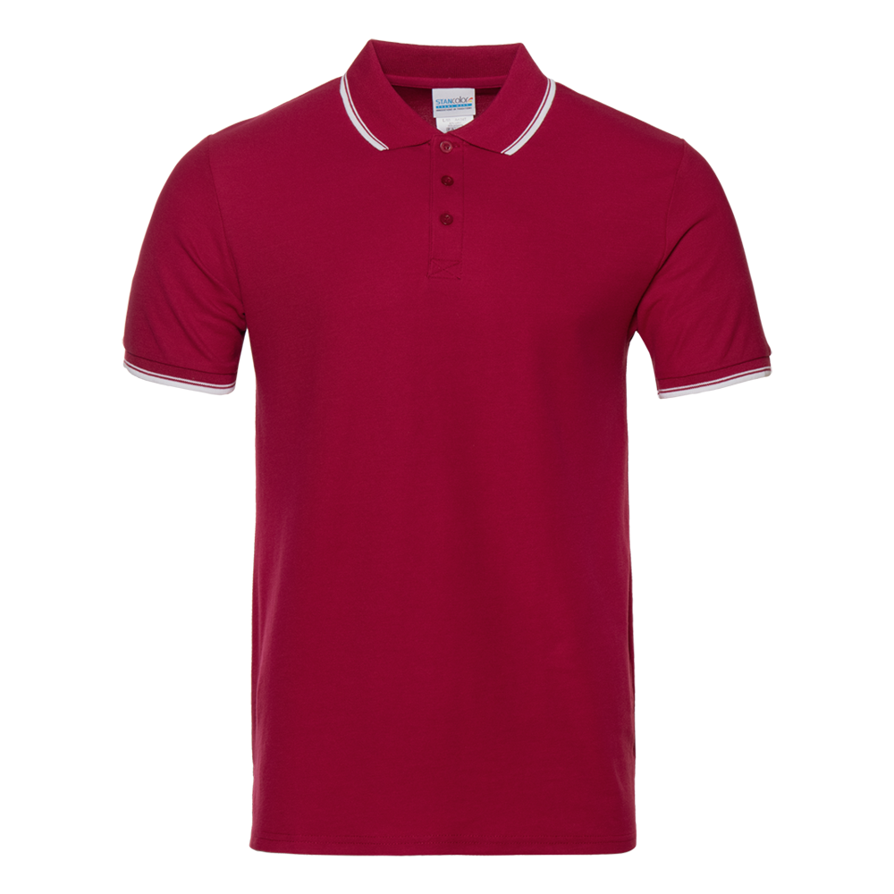 Рубашка поло мужская 04T_Бордовый (66) (XL/52)