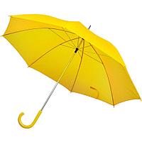 Зонт-трость с пластиковой ручкой, механический, Желтый, -, 7425 03