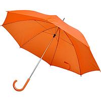 Зонт-трость с пластиковой ручкой, механический; оранжевый; D=103 см; 100% полиэстер 190 T, Оранжевый, -, 7425