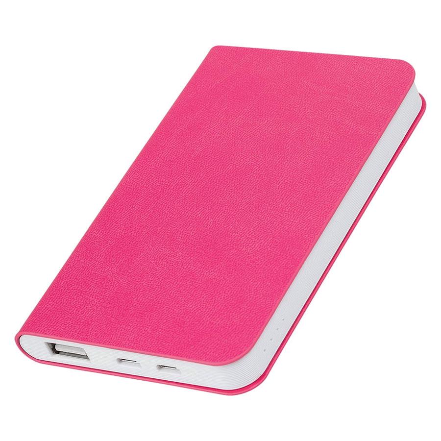 Универсальный аккумулятор "Softi" (5000mAh),розовый, 7,5х12,1х1,1см, искусственная кожа,плас, Розовый, -, - фото 1 - id-p65777328