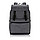 Стильный рюкзак для ноутбука с застежками на кнопках, серый; , Длина 43 см., ширина 15,5 см., высота 30 см.,, фото 3