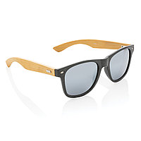 Солнцезащитные очки Wheat straw с бамбуковыми дужками, черный, Длина 14,5 см., ширина 3,5 см., высота 5,3 см.,