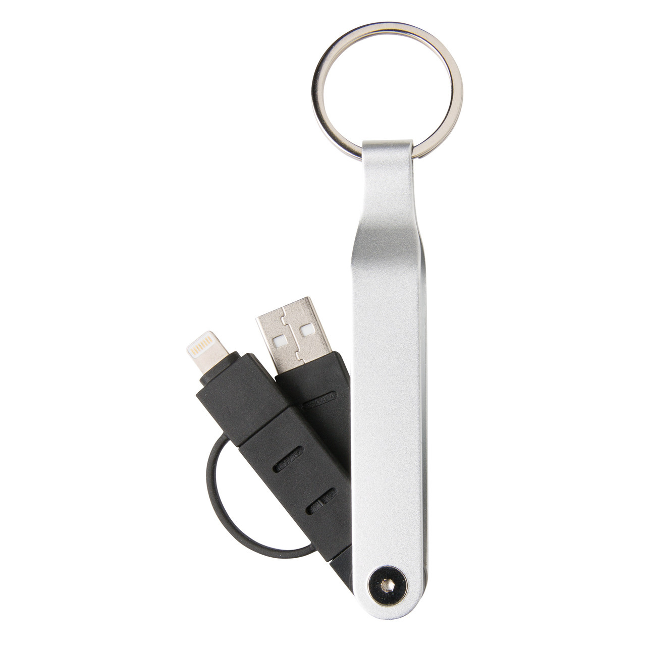 USB-кабель MFi 2 в 1, серебряный; черный, Длина 1,4 см., ширина 3 см., высота 12 см., диаметр 0 см., P302.042 - фото 8 - id-p69073242