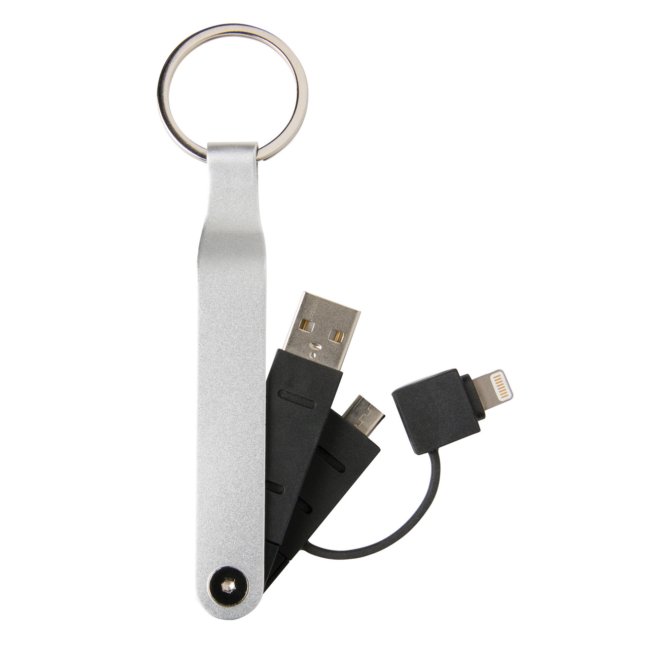 USB-кабель MFi 2 в 1, серебряный; черный, Длина 1,4 см., ширина 3 см., высота 12 см., диаметр 0 см., P302.042 - фото 9 - id-p69073242