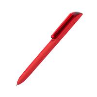 Ручка шариковая FLOW PURE c покрытием soft touch и прозрачным клипом, Красный, -, 29418 08
