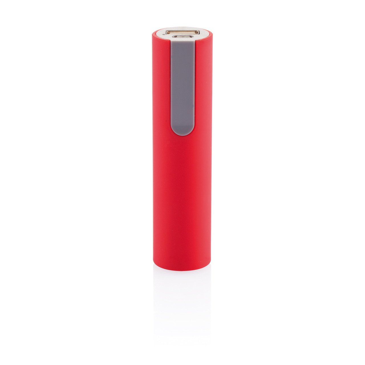 Зарядное устройство 2200 mAh, красный; серый, , высота 10 см., диаметр 2,5 см., P324.054