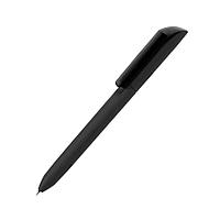 Ручка шариковая FLOW PURE c покрытием soft touch и прозрачным клипом, Черный, -, 29418 35