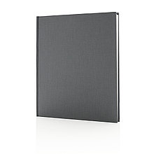 Блокнот Deluxe 210x240мм, серый, серый, Длина 24 см., ширина 21 см., высота 1,5 см., P773.902
