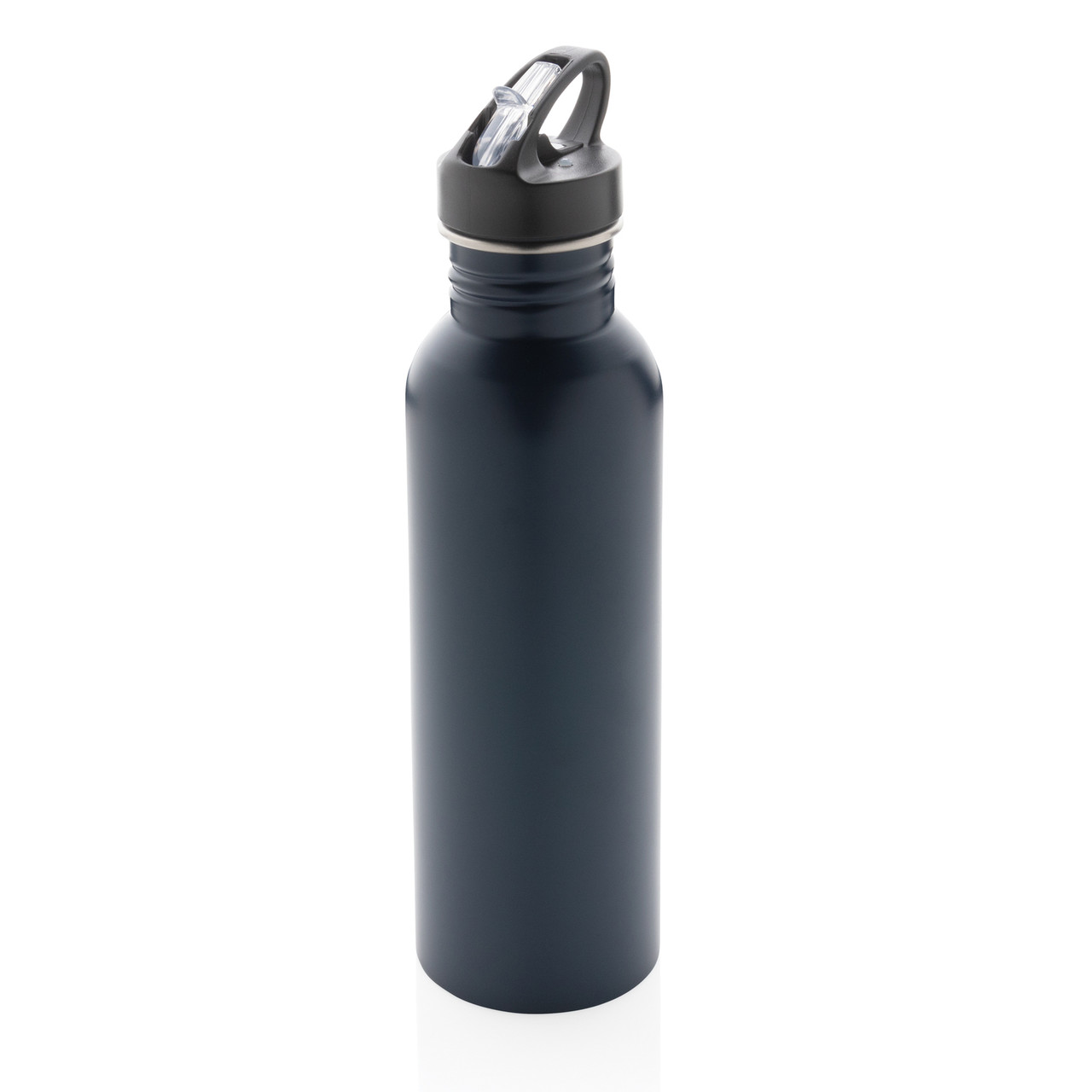 Спортивная бутылка для воды Deluxe, темно-синий; , , высота 26 см., диаметр 7 см., P436.420 - фото 1 - id-p78130860