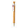Бамбуковая ручка с клипом из пшеничной соломы, белый; , , высота 13,8 см., диаметр 1,1 см., P610.543, фото 4