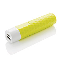 Зарядное устройство Geometric, 2200 mAh, салатовый; , Длина 3 см., ширина 3 см., высота 10 см., диаметр 0 см.,