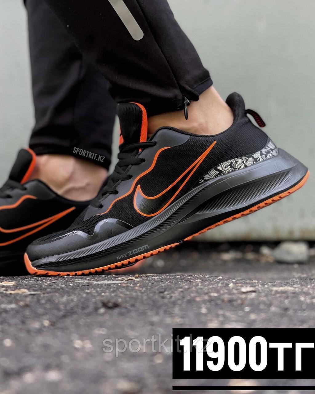 Крос Nike Flyknit чвн оранж 108-3