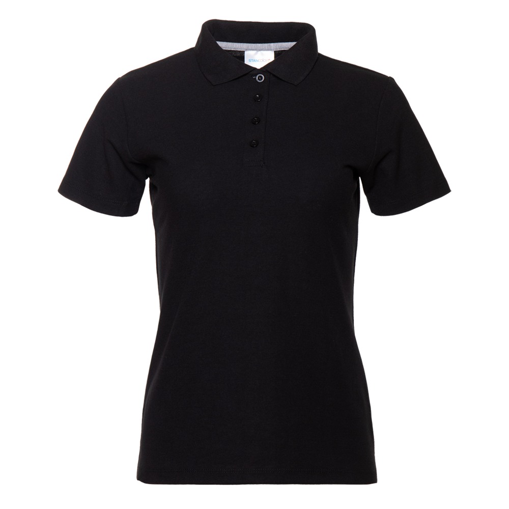 Рубашка поло женская 104W_Чёрный (20)  (XL/50)