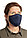 Двухслойная многоразовая маска из хлопка, темно-синий; , Длина 35,5 см., ширина 14,5 см., высота 0,1 см.,, фото 3
