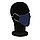 Двухслойная многоразовая маска из хлопка, темно-синий; , Длина 35,5 см., ширина 14,5 см., высота 0,1 см.,, фото 5