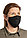 Двухслойная многоразовая маска из хлопка, черный; , Длина 35,5 см., ширина 14,5 см., высота 0,1 см., диаметр 0, фото 3