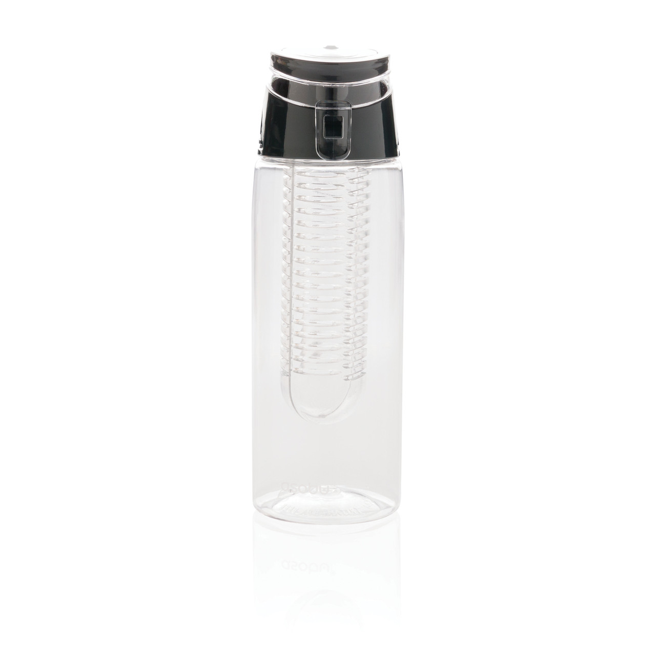 Бутылка для воды Lockable, 700 мл, прозрачный; серый, , высота 23 см., диаметр 7,5 см., P436.545 - фото 6 - id-p69073445