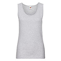 Майка женская "Lady-Fit Valueweight Vest", серо-лиловый_S, 97% хлопок,3%полиэстер, 165 г/м2, Серый, S,