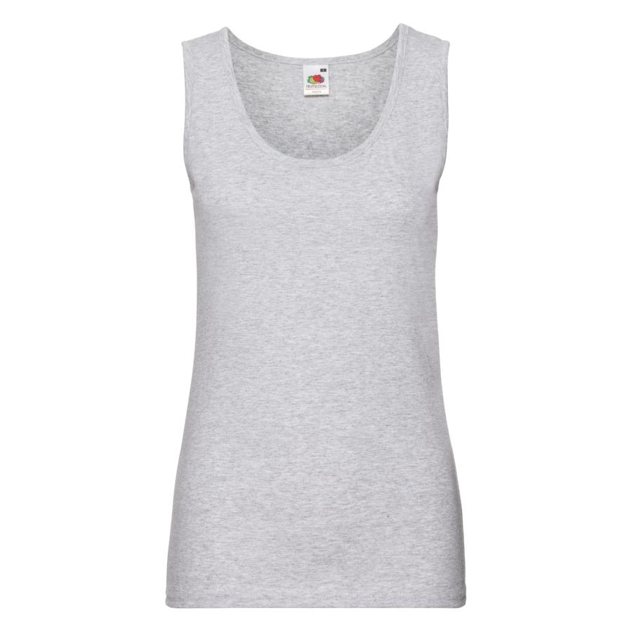 Майка женская "Lady-Fit Valueweight Vest", серо-лиловый,XL, 97% хлопок,3%полиэстер, 165 г/м2, Серый, XL,