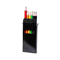 Набор цветных карандашей GARTEN (6шт.), черный, 5 x 9.3 x 0.8 см, дерево, картон, Черный, -, 349830 35