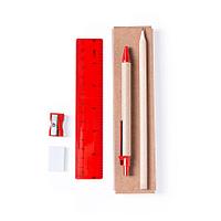 Набор GABON  из 5 предметов в картонной коробке, красный, 4.5*17.7*1.5 см, Бежевый, -, 345647 08