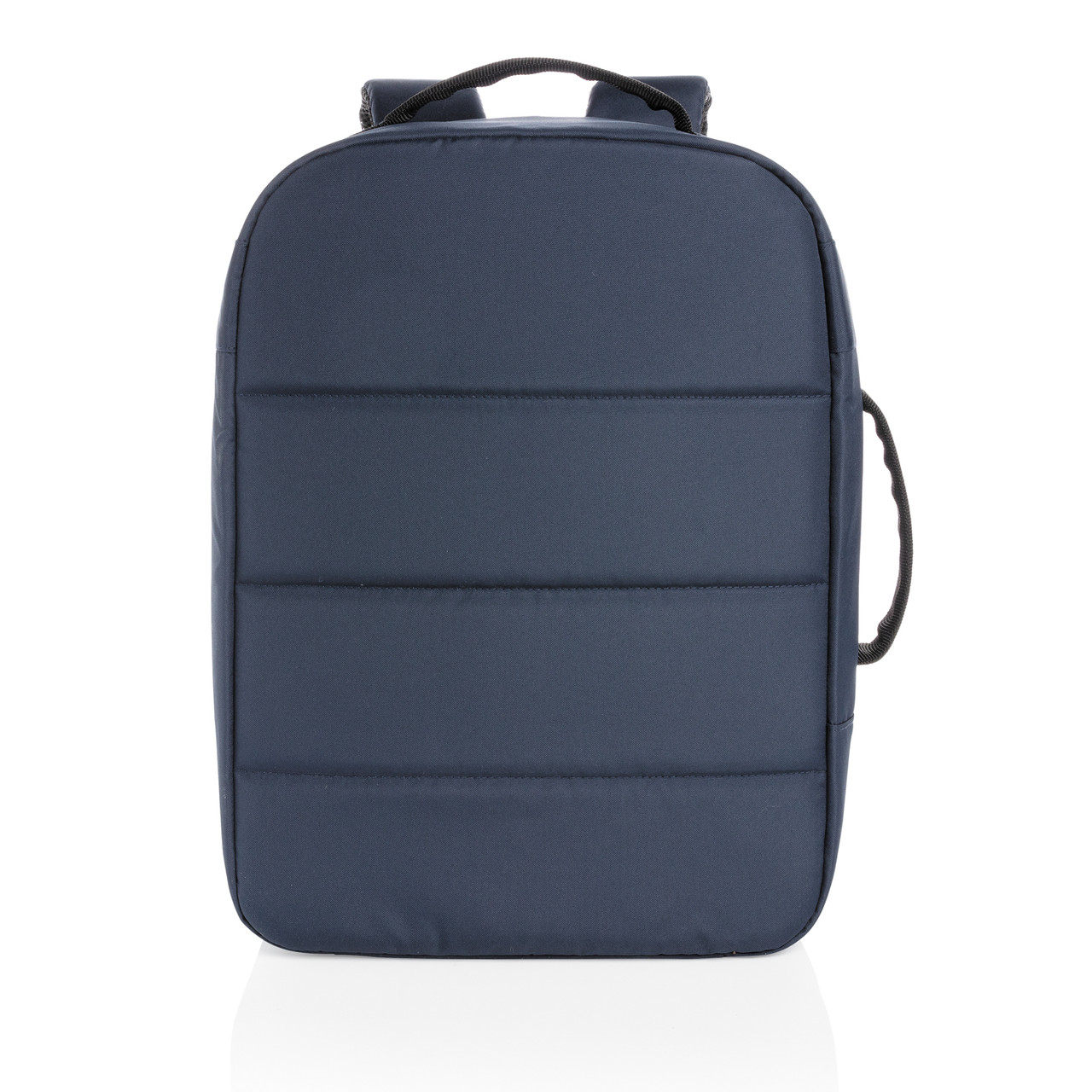 Антикражный рюкзак Impact из RPET AWARE для ноутбука 15.6", темно-синий; , Длина 30 см., ширина 12 см., - фото 2 - id-p80127873