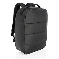 Антикражный рюкзак Impact из RPET AWARE для ноутбука 15.6", черный; , Длина 30 см., ширина 12 см., высота