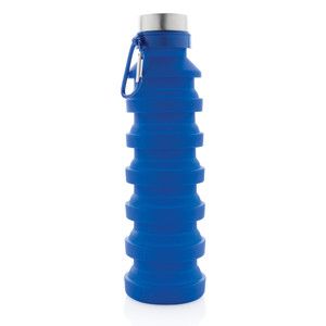 Герметичная складная силиконовая бутылка, синий; , , высота 24,3 см., диаметр 7,1 см., P432.625 - фото 5 - id-p90028980