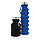 Герметичная складная силиконовая бутылка, синий; , , высота 24,3 см., диаметр 7,1 см., P432.625, фото 10