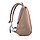 Антикражный рюкзак Bobby Soft, коричневый; , Длина 30 см., ширина 18 см., высота 45 см., диаметр 0 см.,, фото 5