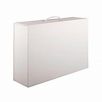 Коробка складная подарочная, 37x25x10cm, кашированный картон, белый, Белый, -, 21065 01