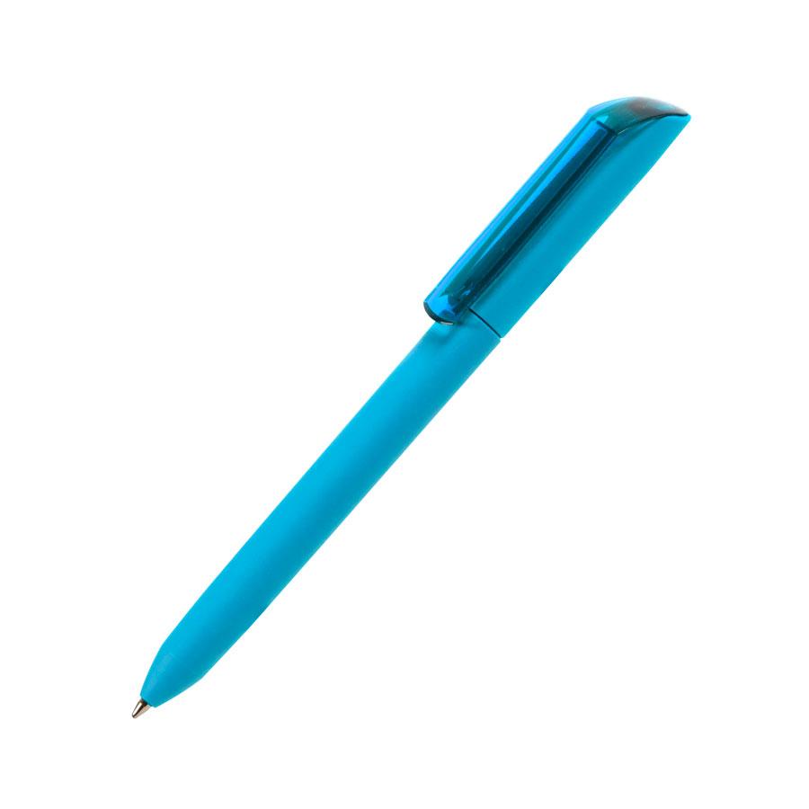 Ручка шариковая FLOW PURE c покрытием soft touch и прозрачным клипом, Бирюзовый, -, 29418 07 - фото 1 - id-p65779893