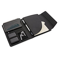 Органайзер Fiko с внешним аккумулятором и функцией беспроводной зарядки, А5, черный; , Длина 22,5 см., ширина