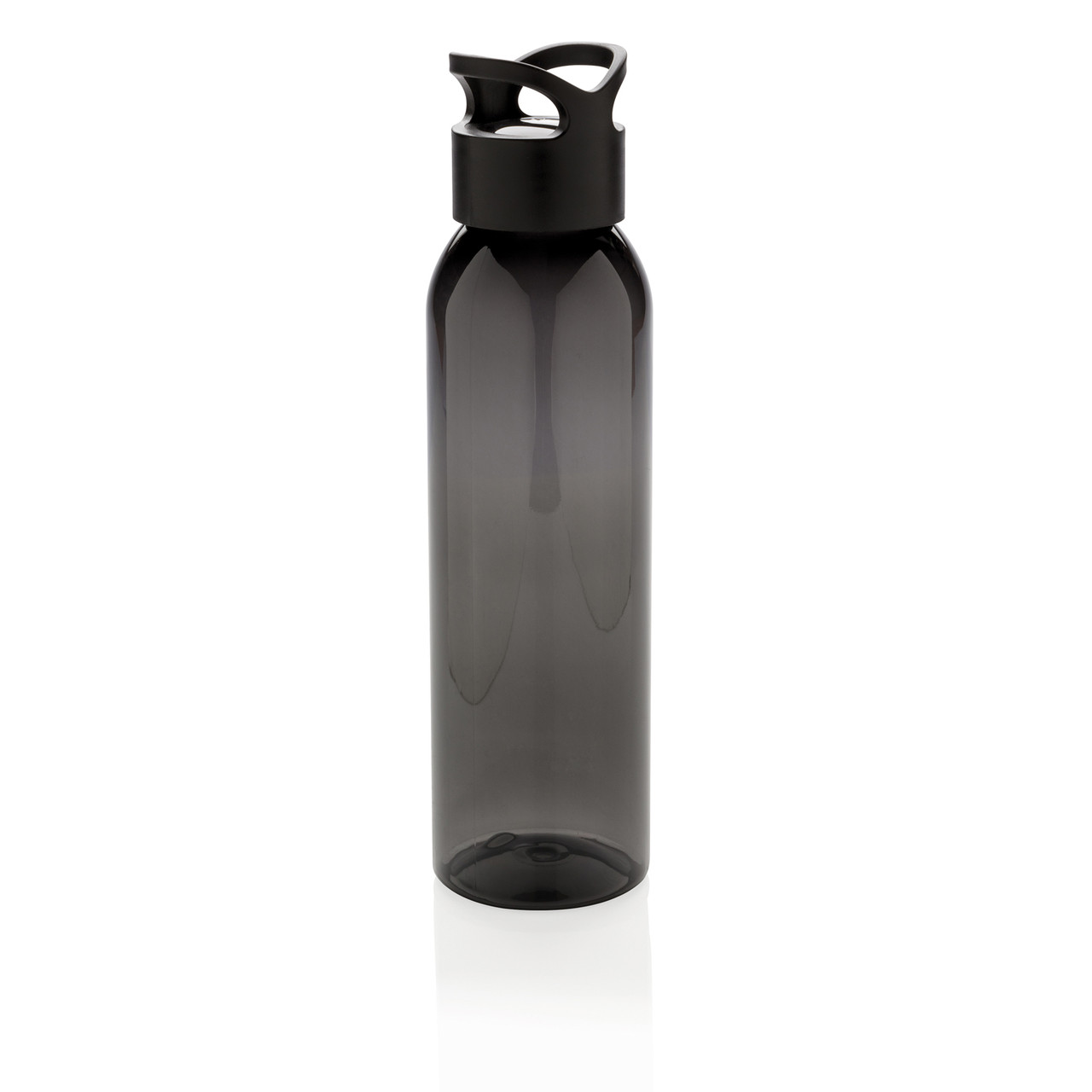 Герметичная бутылка для воды из AS-пластика, черный; , , высота 26 см., диаметр 6,6 см., P436.871