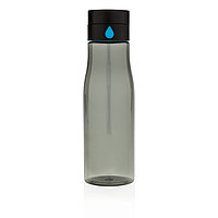 Бутылка для воды Aqua из материала Tritan, черная, черный; , , высота 23 см., диаметр 7 см., P436.891