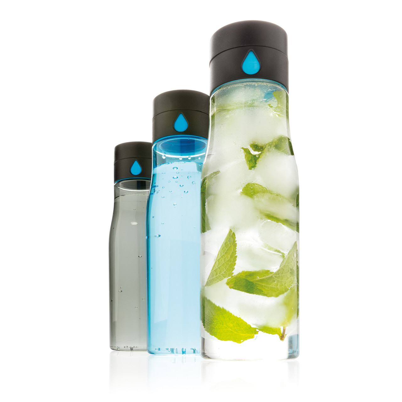 Бутылка для воды Aqua из материала Tritan, прозрачный; , , высота 23 см., диаметр 7 см., P436.890 - фото 7 - id-p69073688