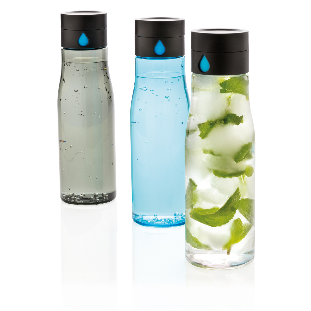 Бутылка для воды Aqua из материала Tritan, прозрачный; , , высота 23 см., диаметр 7 см., P436.890 - фото 8 - id-p69073688