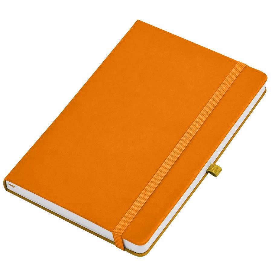 Бизнес-блокнот SILKY, формат А5, в клетку, Оранжевый, -, 21215 06, фото 1