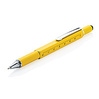 Многофункциональная ручка 5 в 1, желтый, желтый, , ширина 1,3 см., высота 15 см., P221.556